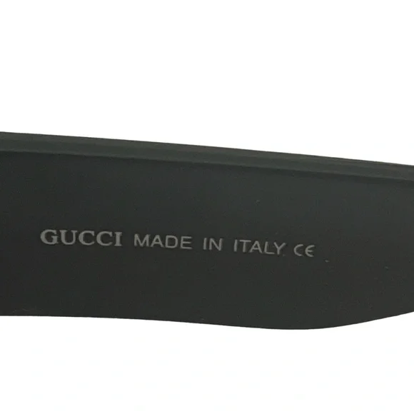 Black Semi Cat Eye Sunglasses with Purple Lenses - Rhinestones & Gold Emblems - Picture 7 of 10